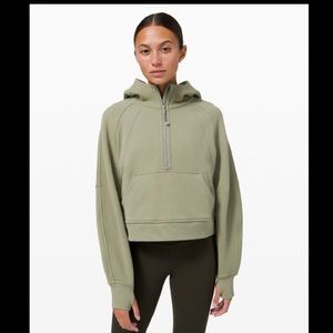 Rosemary Green Lululemon scuba 1/2 zip